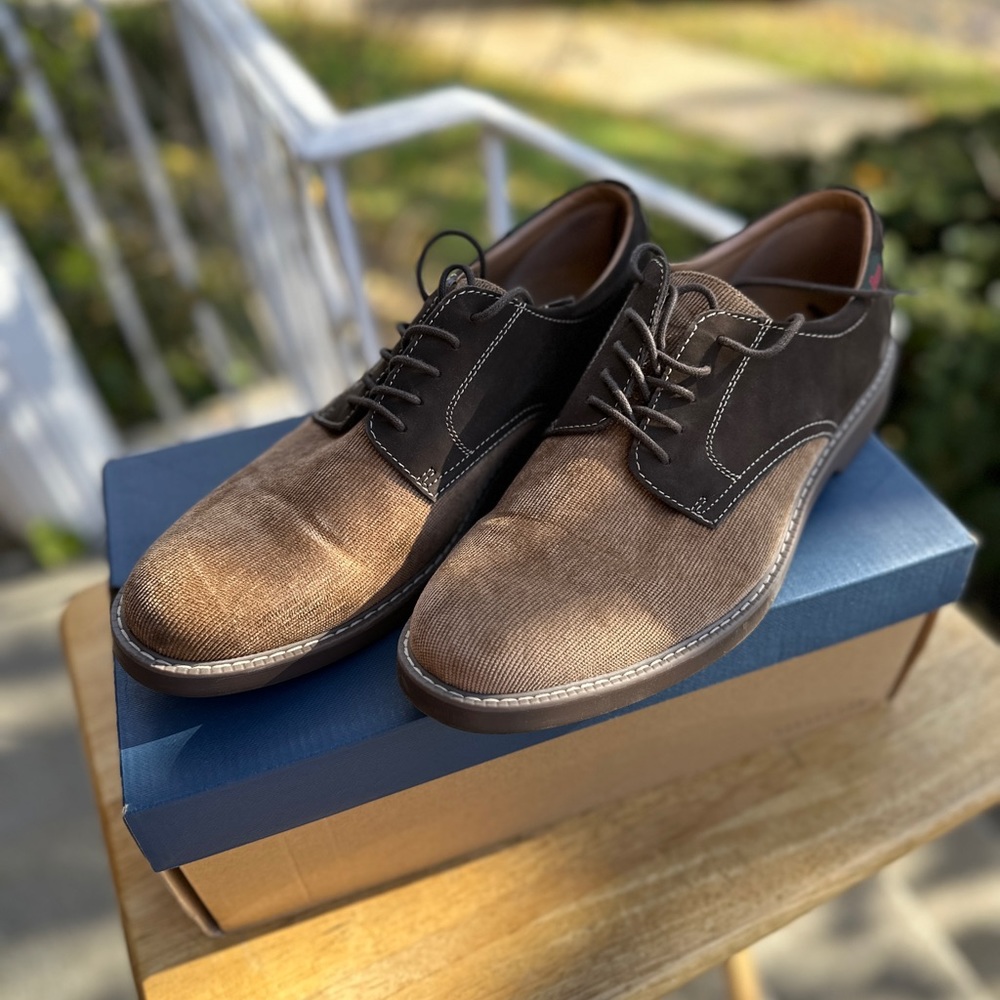 Men’s Size 10.5 M GH Bass Piedmont Brown Dress Shoes business casual